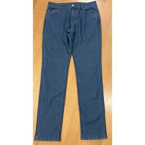 Mugsy Arctics Jeans Mens 33 x 34 Blue Stretch Straight Leg Fleece Lined Denim